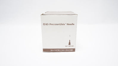 BD 305189 PrecisionGlide Ndle 19G x 1 1/2TW Short Bevel - Box of 100